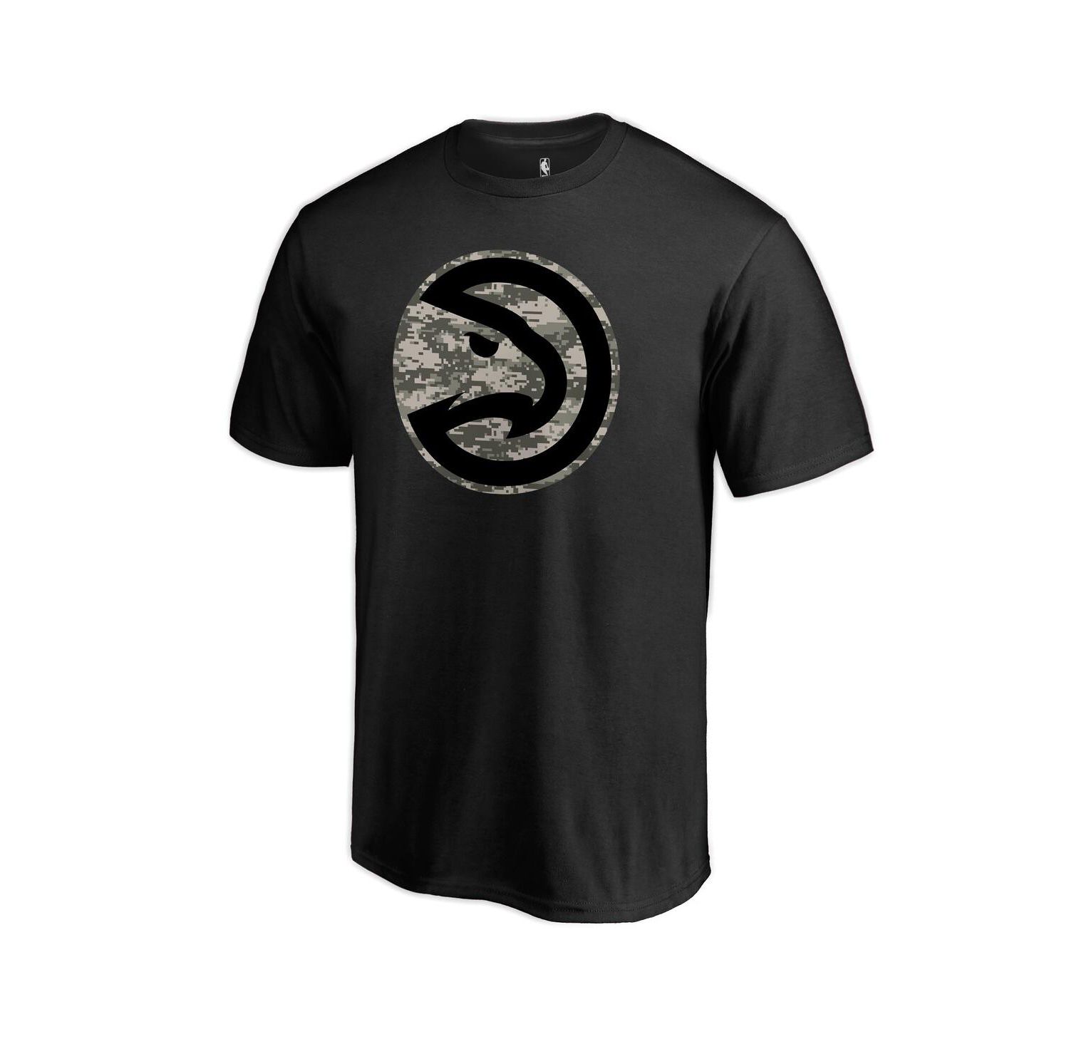 Men's Black Atlanta Hawks Cloak Camo T-Shirt