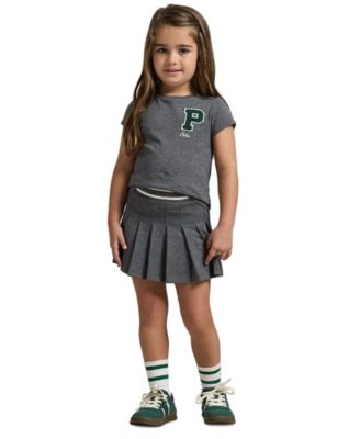 Girls' 2T-6X Letterman Crewneck T-Shirt