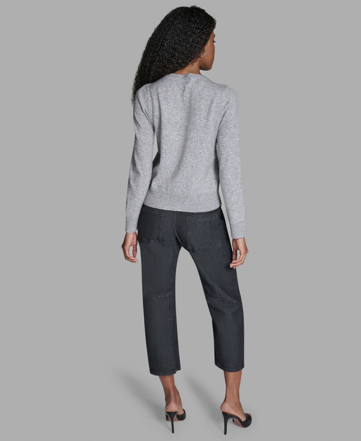 Bcbg Women's Bon Chic Genre Long Sleeve Sweater In Gray