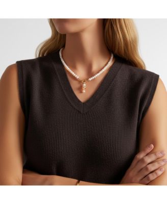 Ichiko Strawberry Pearl Necklace 20" For Women