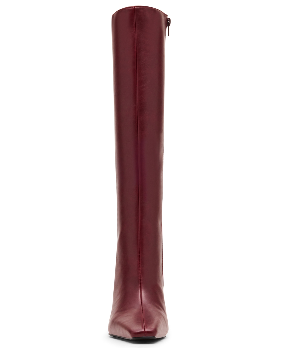Madden Girl Women's Voyage Knee High Square Toe Dress Boots In Burgundy