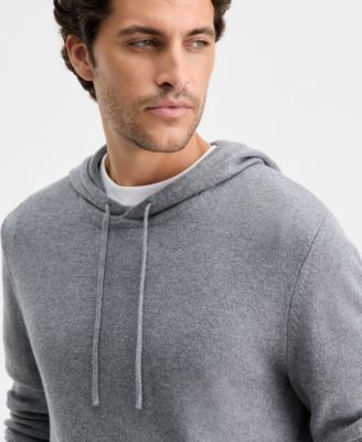 Men's Long-Sleeve Cashmere Blend Sweater Hoodie, Macy's Exclusive