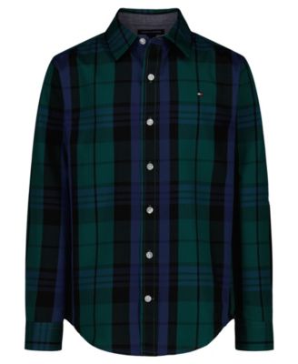 Tommy Hilfiger - Boys 8-20 Plaid Long-Sleeve Shirt