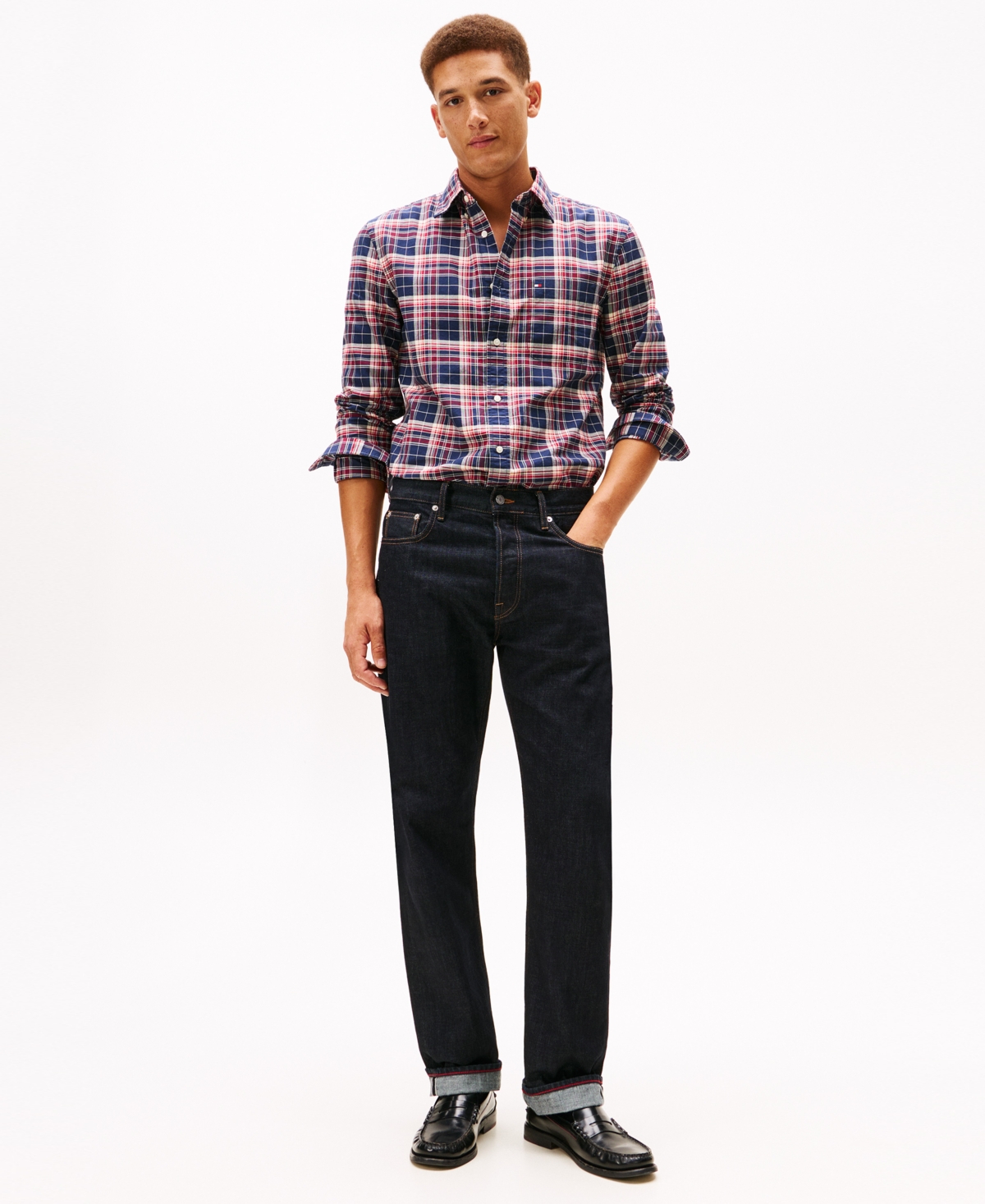 Tommy Hilfiger Men's Heritage Oxford Plaid Shirt In Multi