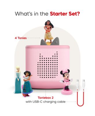 TB2 Disney Princess Bundle Box, Encanto, Moana, Frozen, Minnie Mouse Figurines - Pink