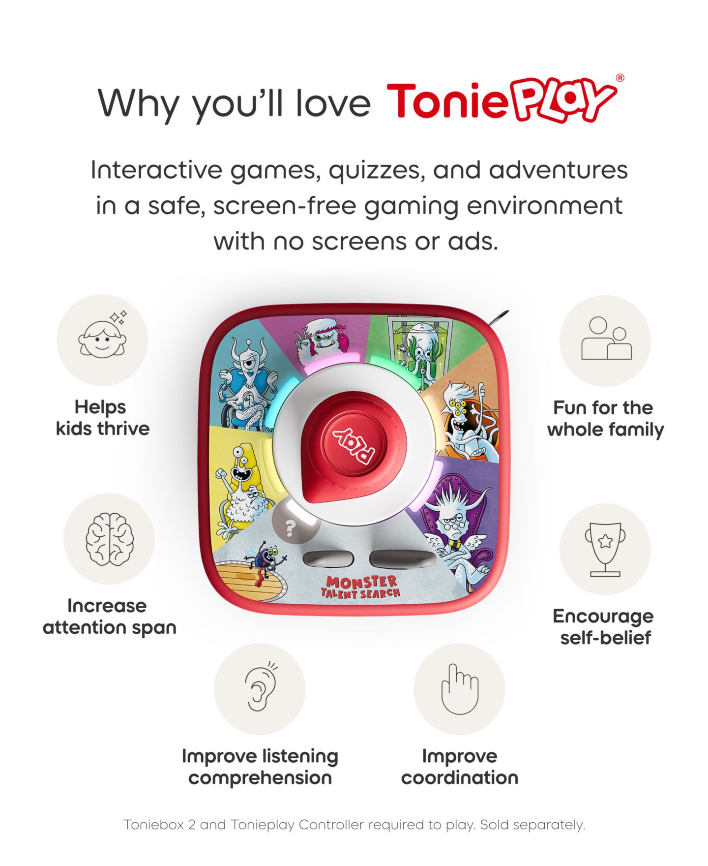 Детская игрушка Tonies Tonieplay Monster Talent Search Game — фото 7