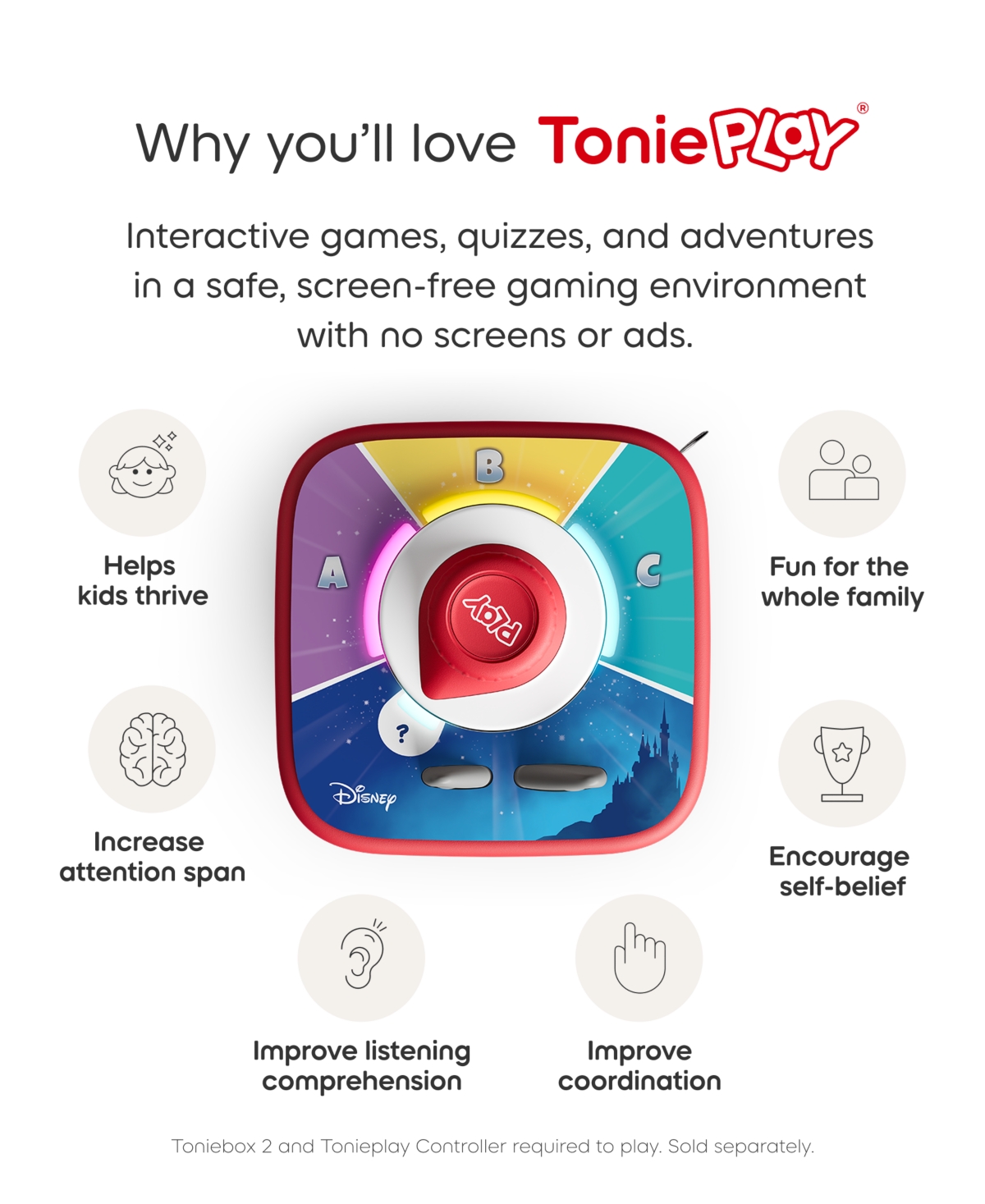 Tonies Tonieplay Disney Quiz Kingdom Game