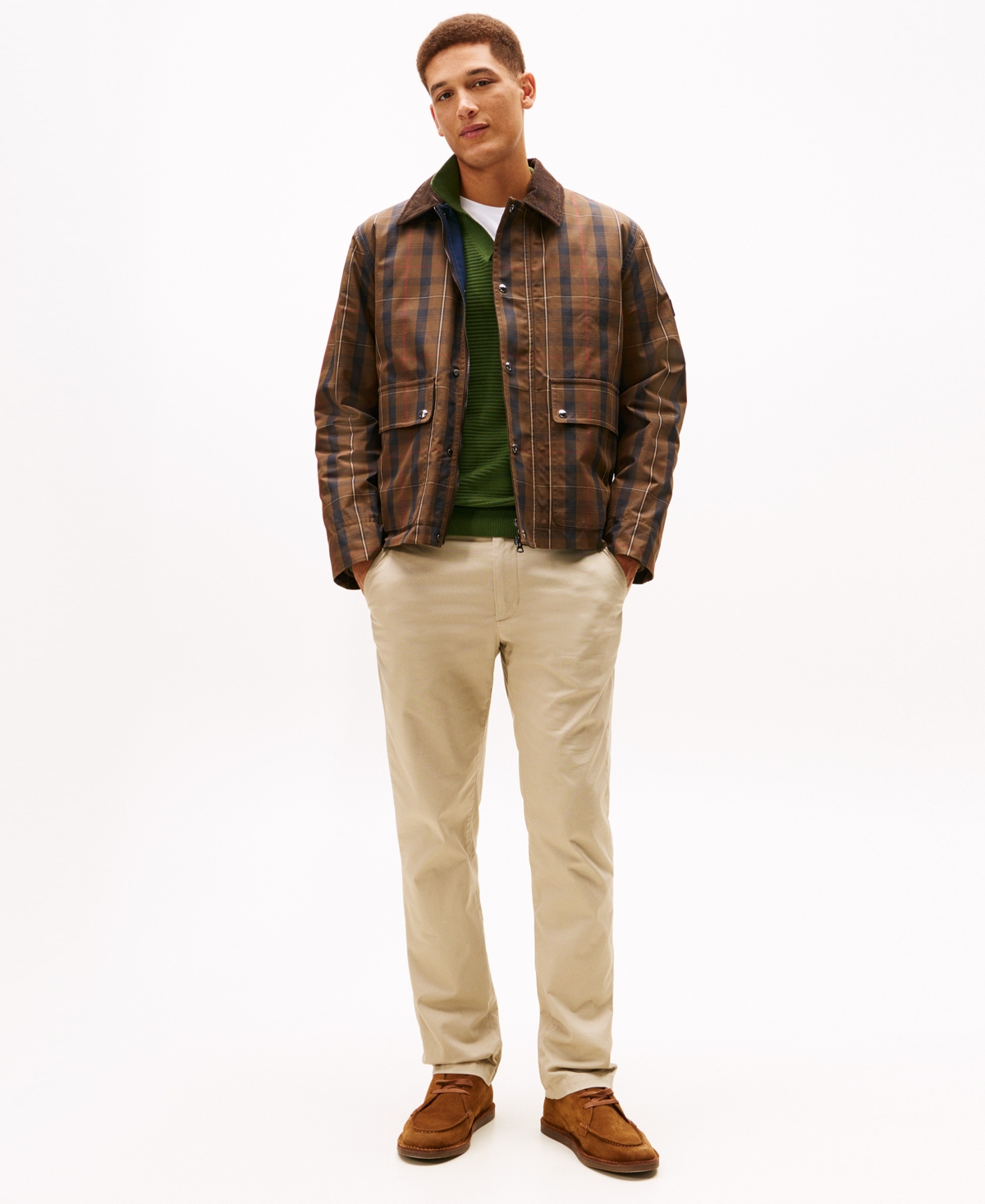 Tommy Hilfiger Men's Denton Printed Structure Slim Fit Pants