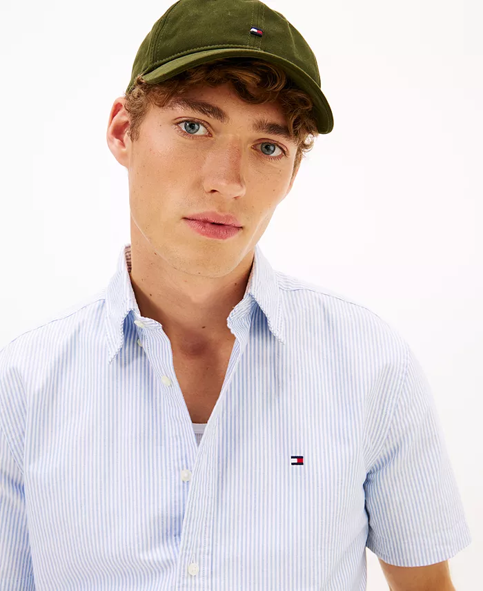 Men's Heritage Oxford Stripe Short Sleeve Shirt - thumbnail 7