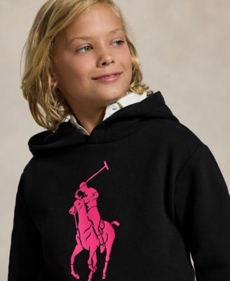 Big Boys Pink Pony Fleece Hoodie