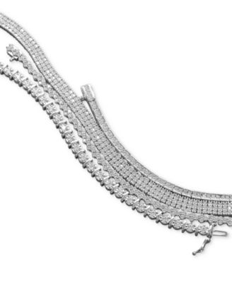 Diamond Tennis Bracelet (2 ct. t.w.) in 10k White Gold, Macy's Exclusive