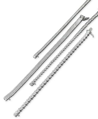 Diamond Tennis Bracelet (5 ct. t.w.) in 10k White Gold, Macy's Exclusive
