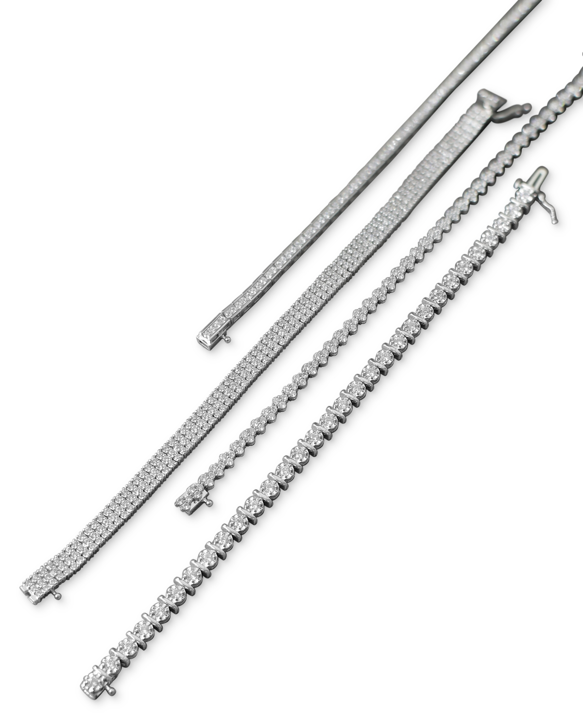 Macy's Diamond Tennis Bracelet (5 ct. t.w.) in 10K White Gold