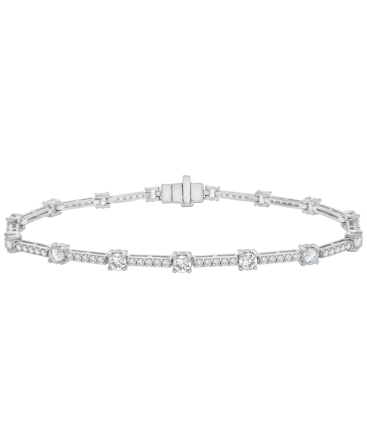 Wrapped In Love Diamond Bracelet (3 Ct. T.w.) In 14k White Gold, Macy's Exclusive In Gold