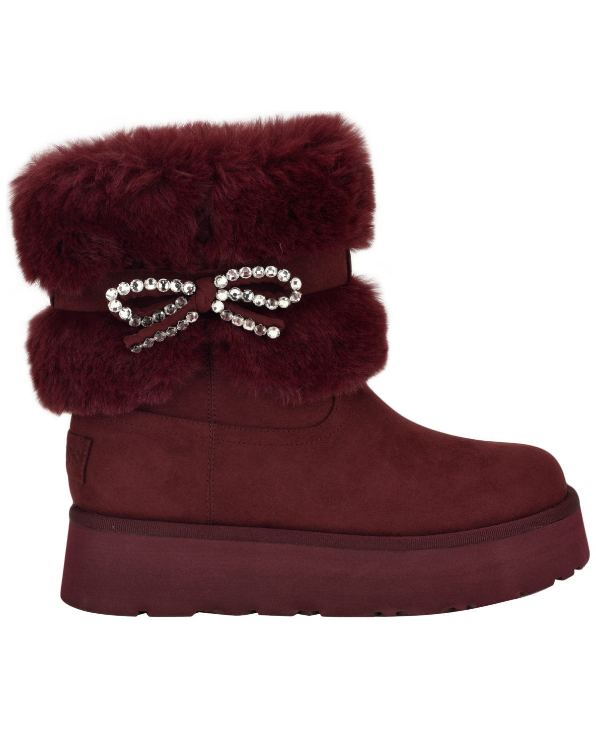 Guess Women's Dowry Rhinestone Bow Winter Boot