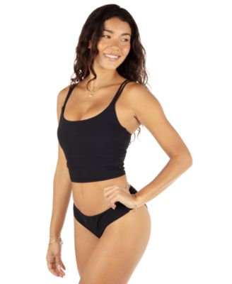 Women's Max Solid Scoop Neck Tankini Top