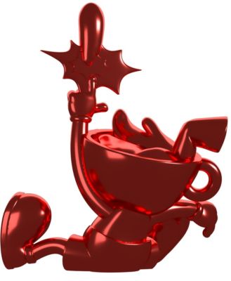 x Shopville: Cuphead Collection - Cuphead Red Chrome Vinyl Figure [Limited Edition 500]