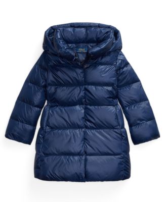 Girls 2T-6X Hooded Long Jacket