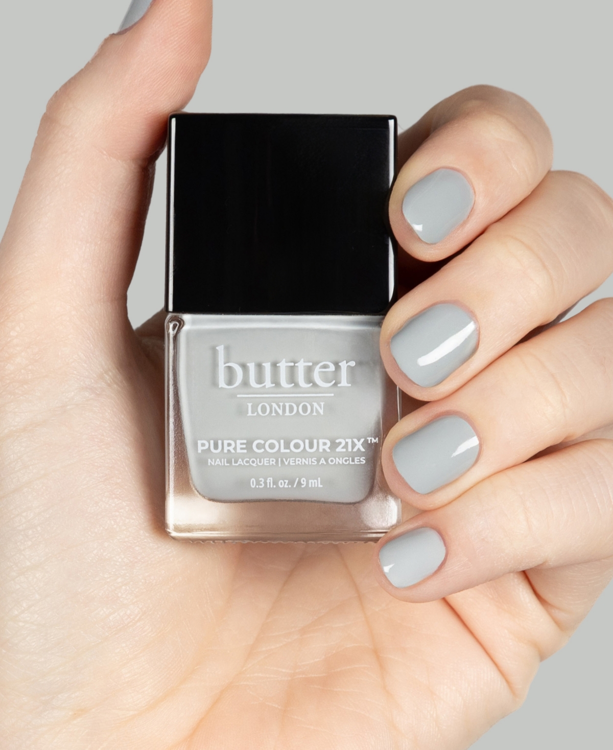 Butter London Pure Color 21x Nail Lacquer, 0.3 Oz. In Gray