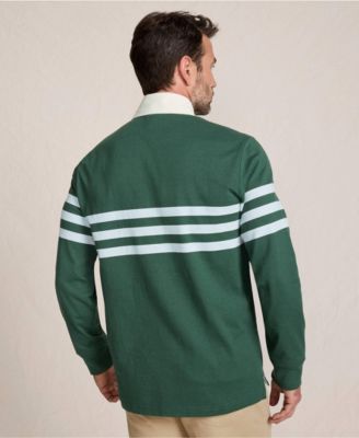 Men's Long Sleeve Stripe Rugby Shirt