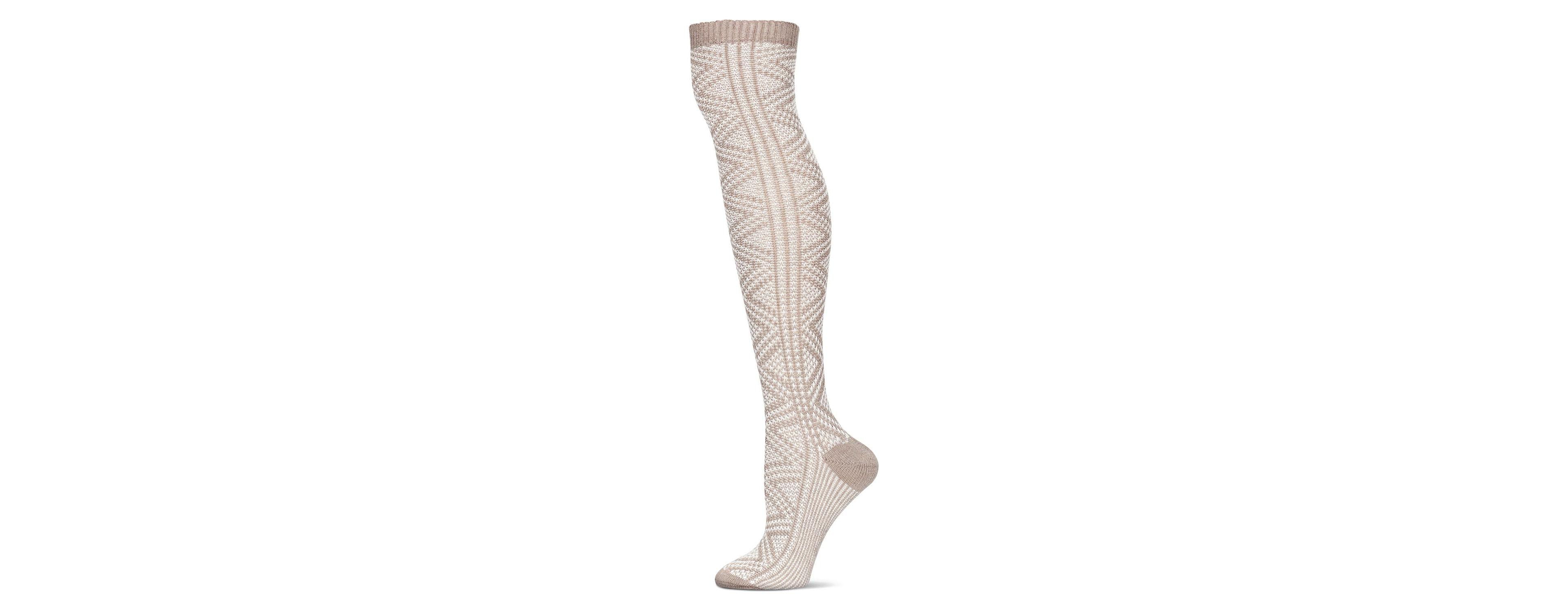 MeMoi Women's Diamond Tone Over The Knee Warm Sock