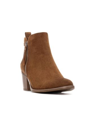 Women's Block Heel Suede Ankle Booties Refresh Collection By XTI