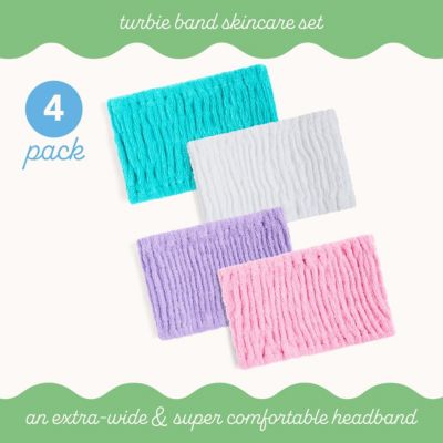 4-Pack Cotton Headbands – Extra-Wide, Comfy, All Hair Types, Classics