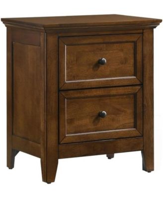 Nightstand, 2 Drawer in Tuscan