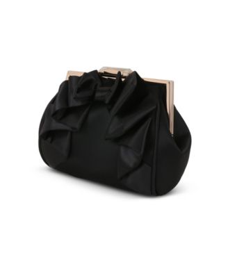 Woman's Mae Signature Satin Pouch Framed with Luxurious Satin Bow