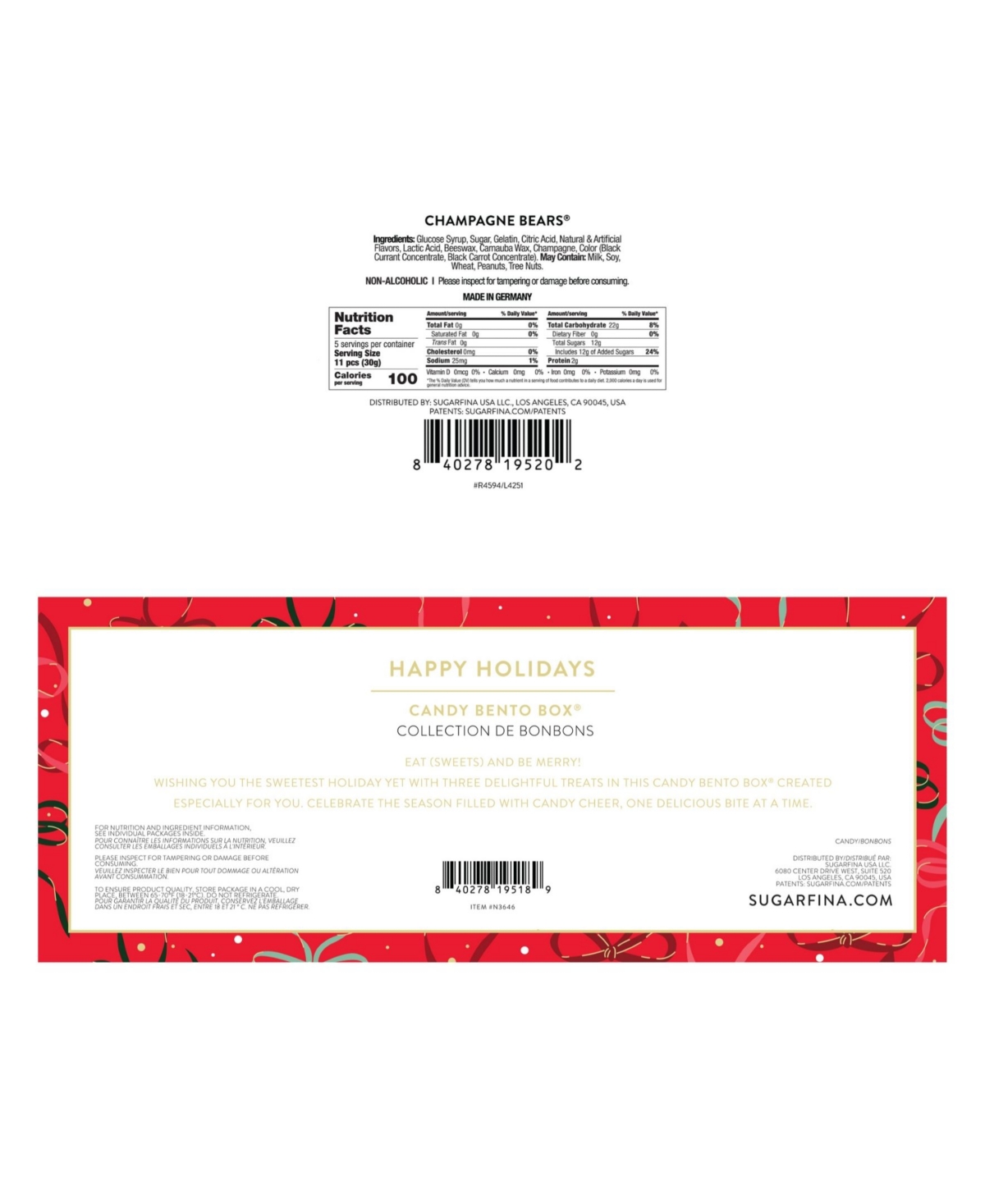 Sugarfina Holiday Most Wonderful Time of the Year Candy Bundle, 2 Piece