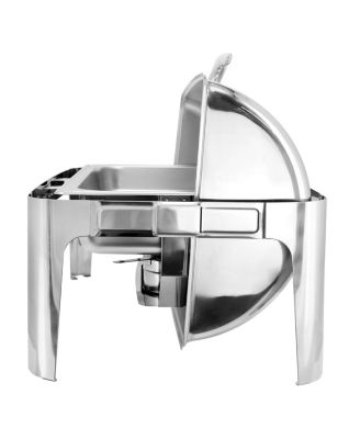 9.5 Quart Oblong Roll Top Stainless Steel Professional Chafing Dish/Food Warmer/Buffet Server Serving Trays