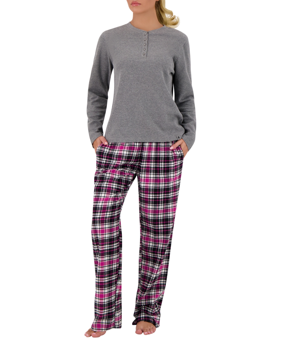 Heat Holders 2-piece Women's Felicity Pajama Top And Pants Set In Multi