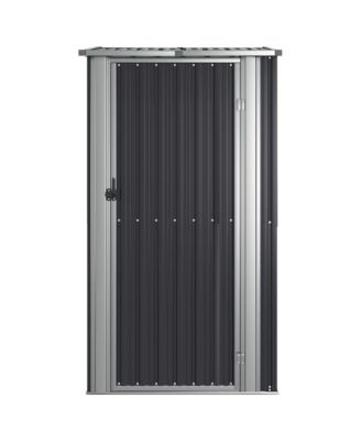 Garden Shed Anthracite Galvanized steel 46.7x38.2x82.5 in