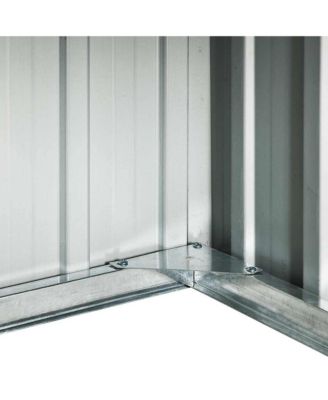 Garden Shed Grey Galvanized steel Standard Durable Garden Shed