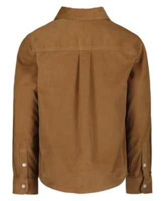 Boys 2T-7 Solid Corduroy Long Sleeve Woven