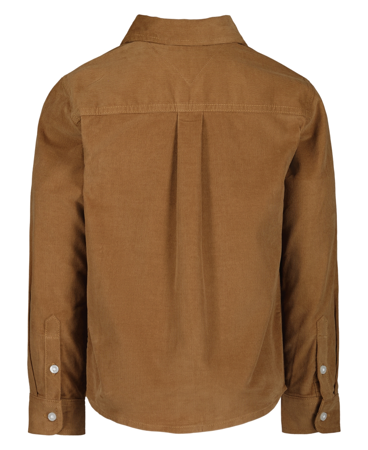 Tommy Hilfiger Boys 2t-6 Point Collar Shirt In Brown
