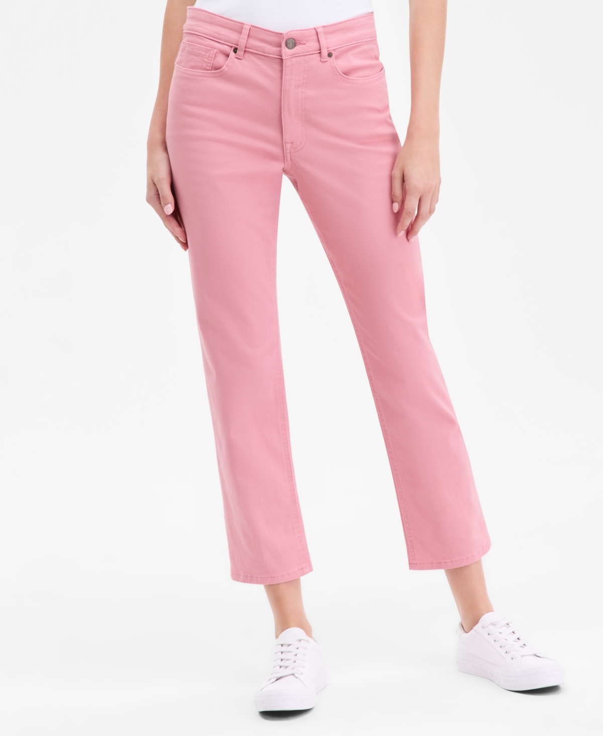 Nautica Jeans Women's Straight Ankle Pants In Pink