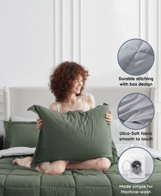 Luxury Soft Reversible 7-Pc. Comforter Set, Queen