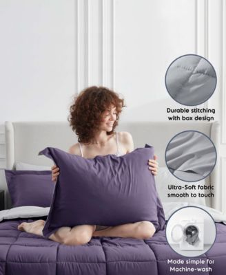 Luxury Soft Reversible 7-Pc. Comforter Set, Queen