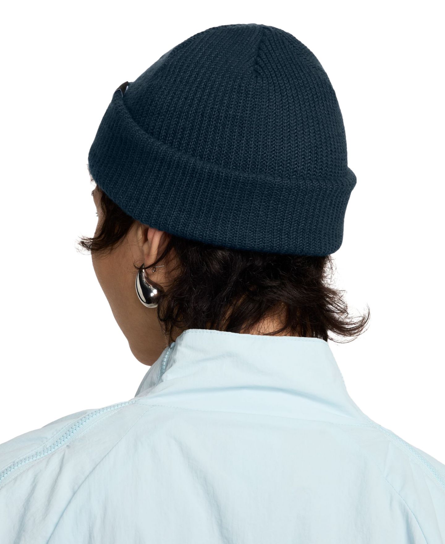 Шапка Nike Unisex Futura Terra Cuffed Knit Hat, цвет: Тёмно-синий — фото 4