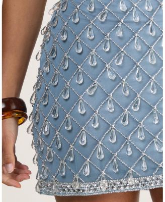 Women's Droplet Embellished Mini Skirt