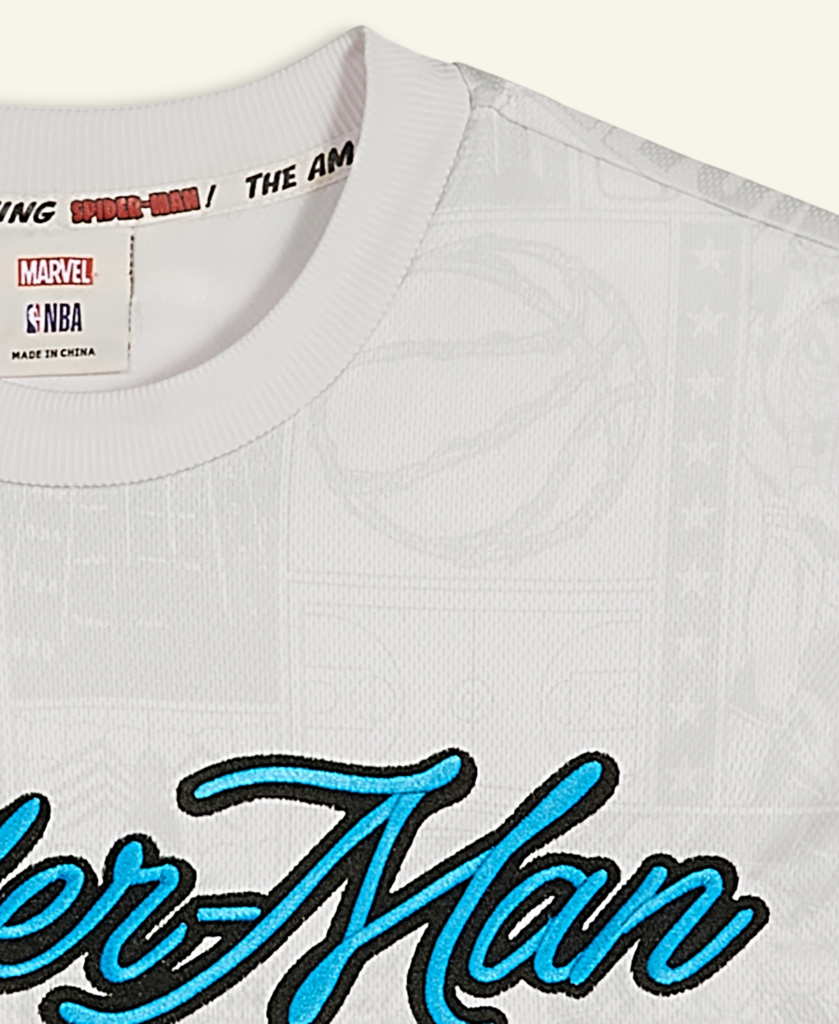Macy's Marvel X Nba Men's Spider-man 62 Short Sleeve Jersey, Macy's Exclusive In White