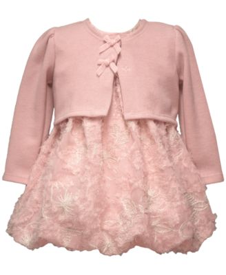 Bonnie Jean - Girls 2T-6X 2-Piece Bonaz Dress and Cardigan Set