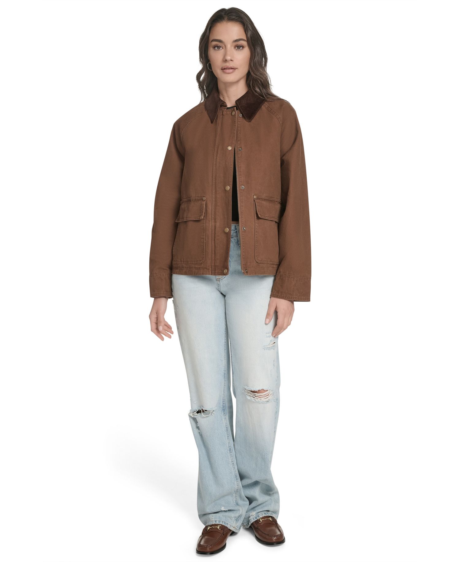 Women's Regular Short Cotton Barn Jacket