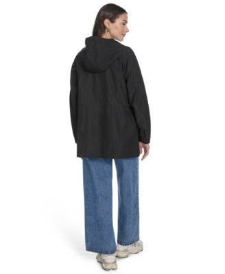 Women's Regular Raglan Sleeve Rain Parka Jacket