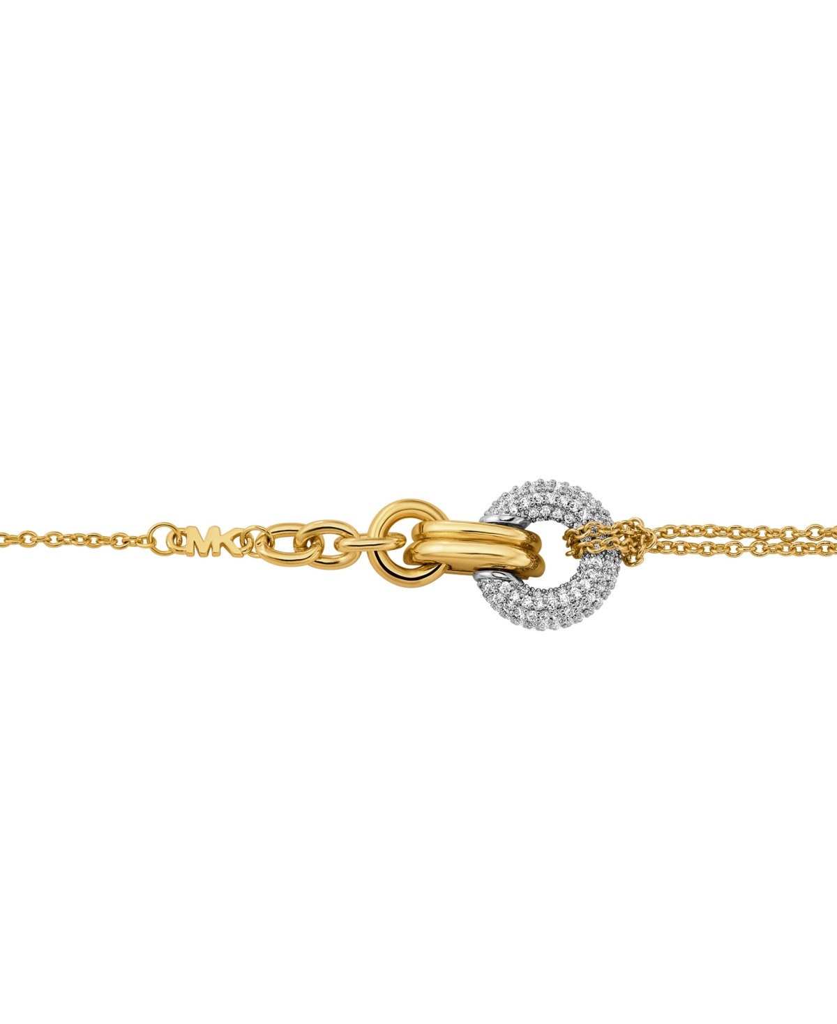 Michael Kors Two Tone Pave Torus Bracelets In Multi
