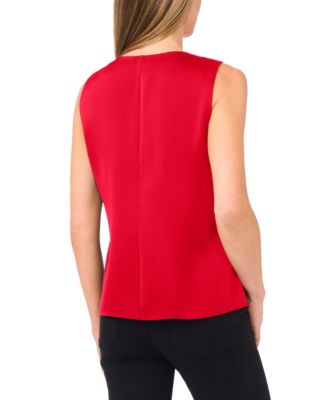 Women's Twist V-Neck Sleeveless Top