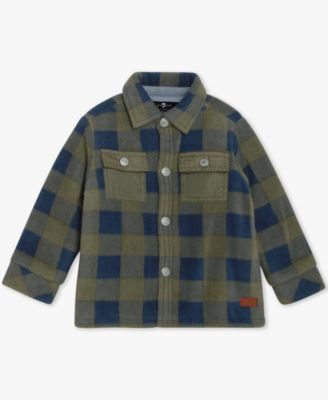 Baby Boys' Long Sleeve Shirt and Denim Cargos, 2-Piece Set