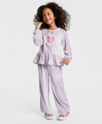 Disney - Girls 2T-6X 2-Piece Princess Top and Pants Set