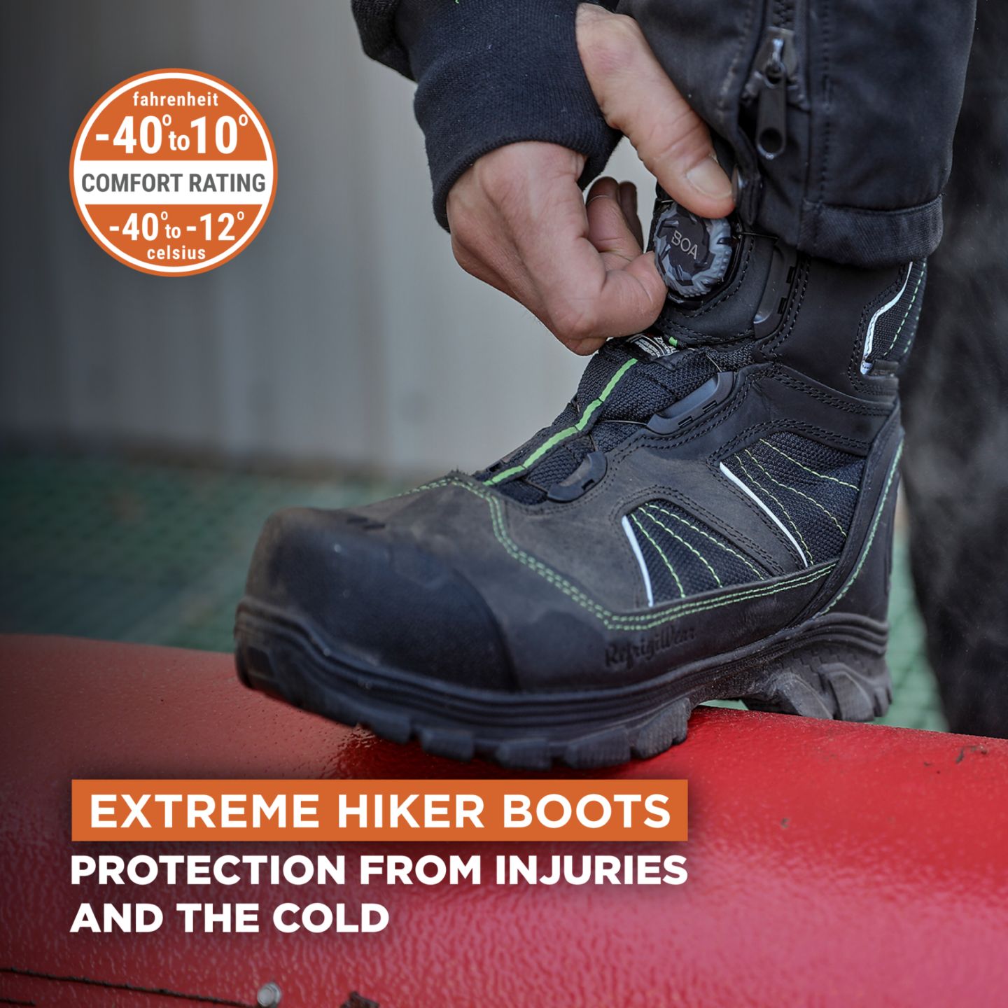 Мужские ботинки RefrigiWear Extreme Hiker Boot, цвет: Чёрный — фото 27